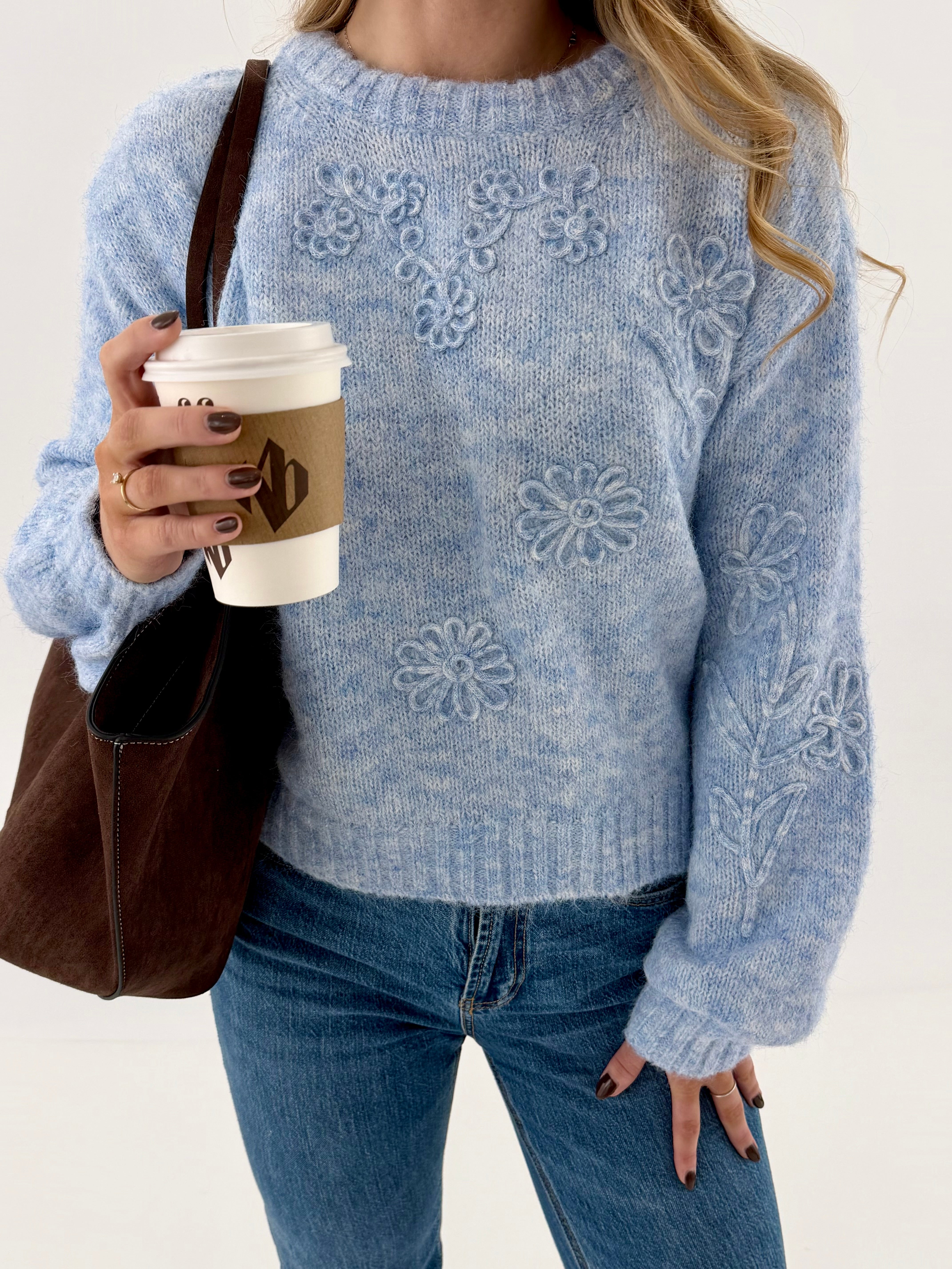 VMBLOSSOM Pullover - Cashmere Blue